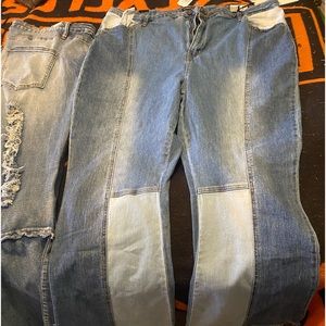 BNWT Two toned Flared Jeans